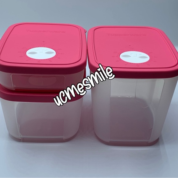 Tupperware FreezeSmart Rectangular Freezer Storage Container Set - Picture 1 of 9